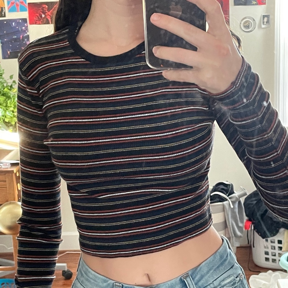 Striped crop top